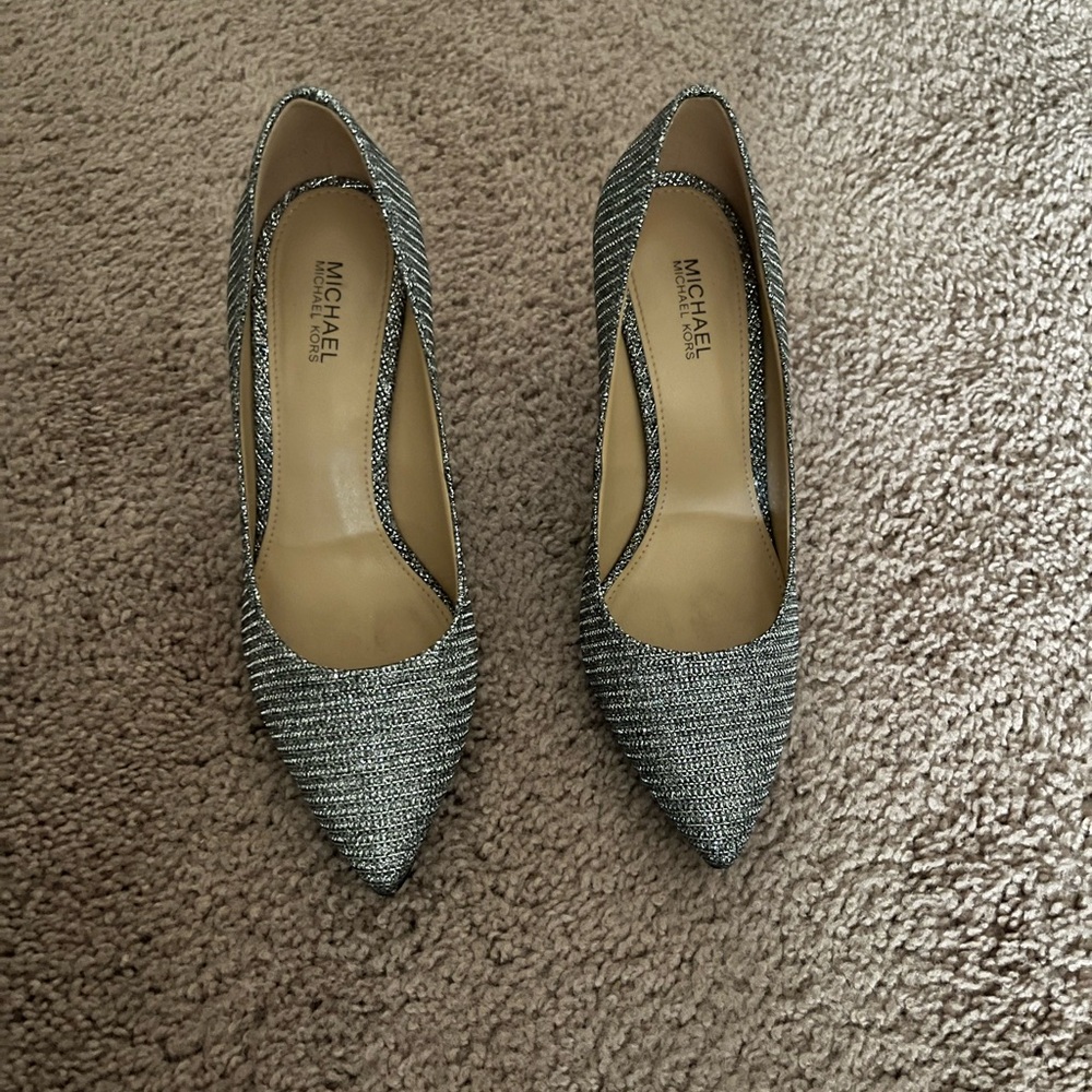 Michael Kors Glittering Silver Heels